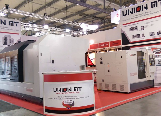 Union MT Booth at EMO Trade Show, Milan Italy, 2015
