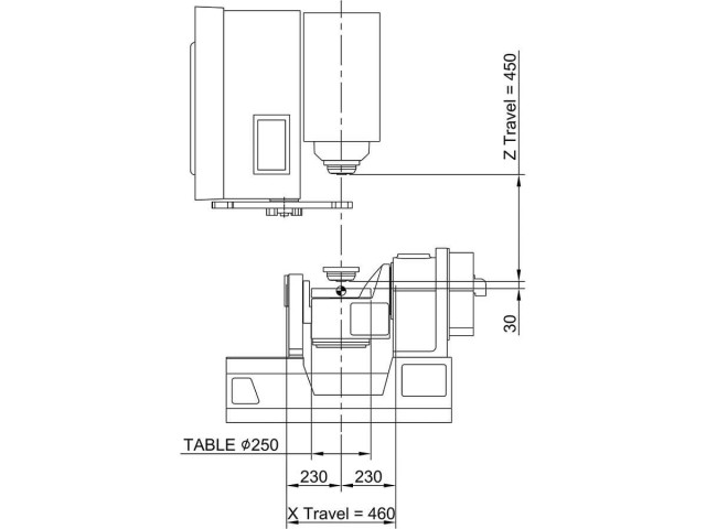 MVX255 5-Axis machining center/5-Face Machining Center Small footprint