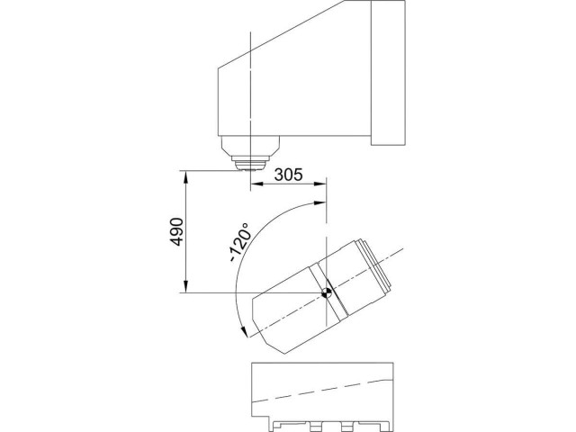 MVX255 5-Axis machining center/5-Face Machining Center A and C axis